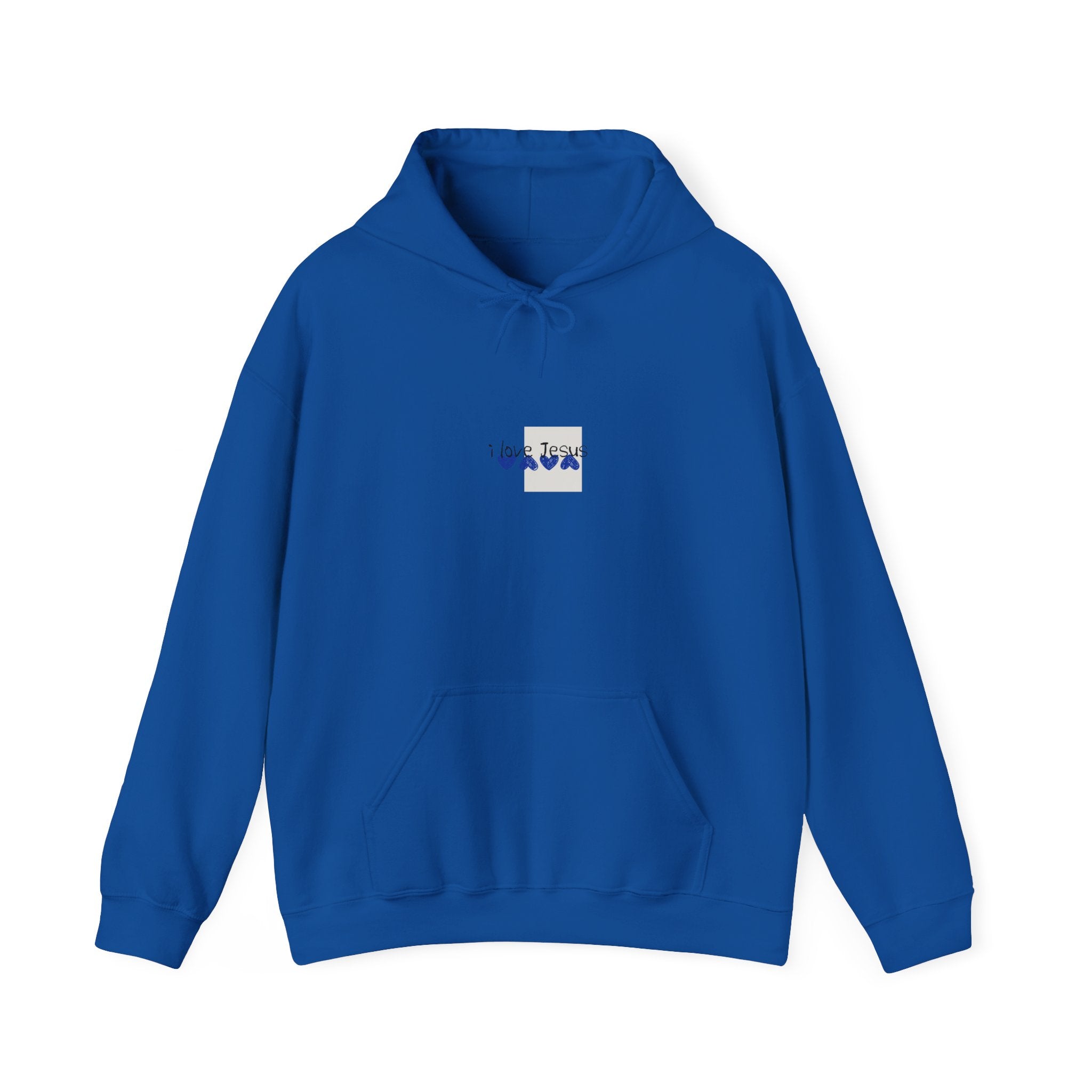 Blue Heart Poetry Hoodie — 'colton candee' Minimalist Graphic Pullover