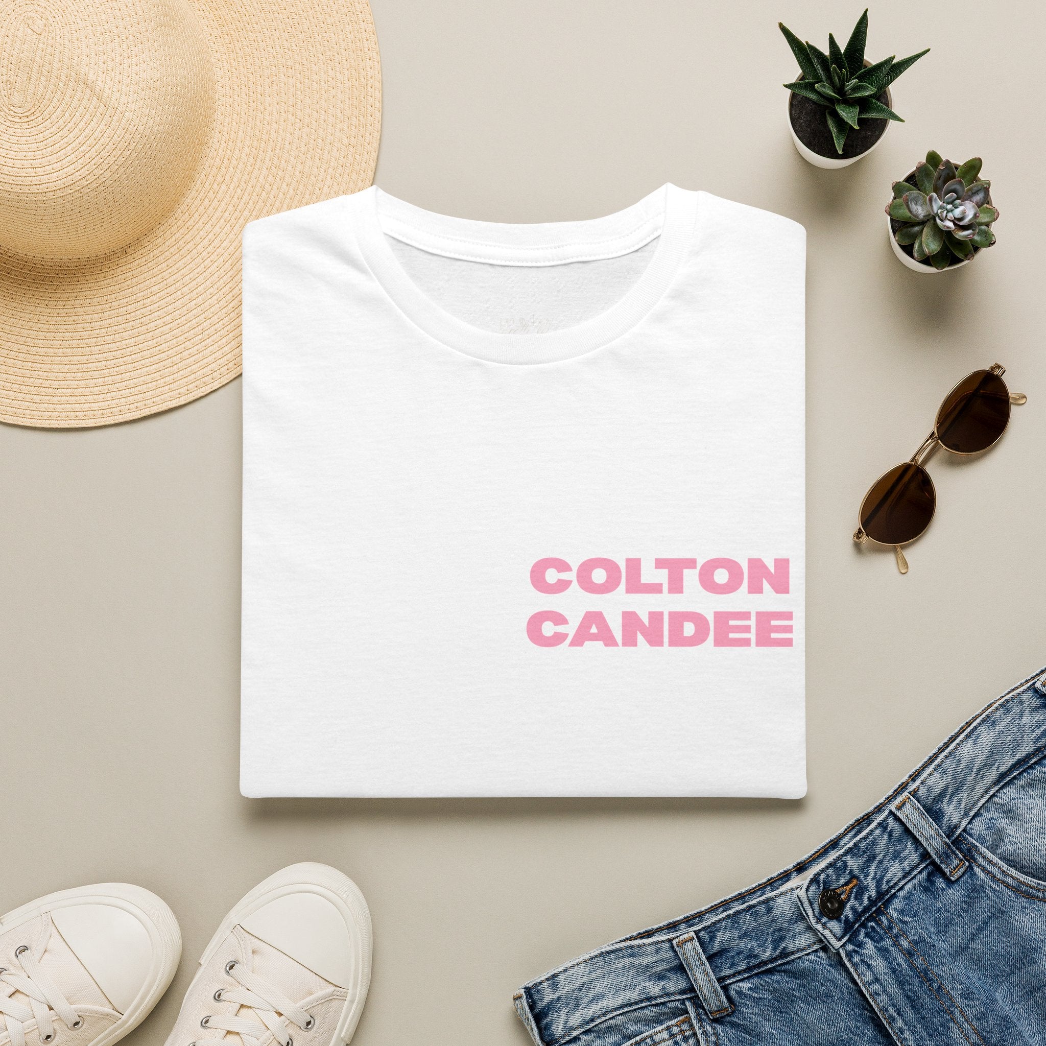 Colton Candee Pink Logo T‑Shirt