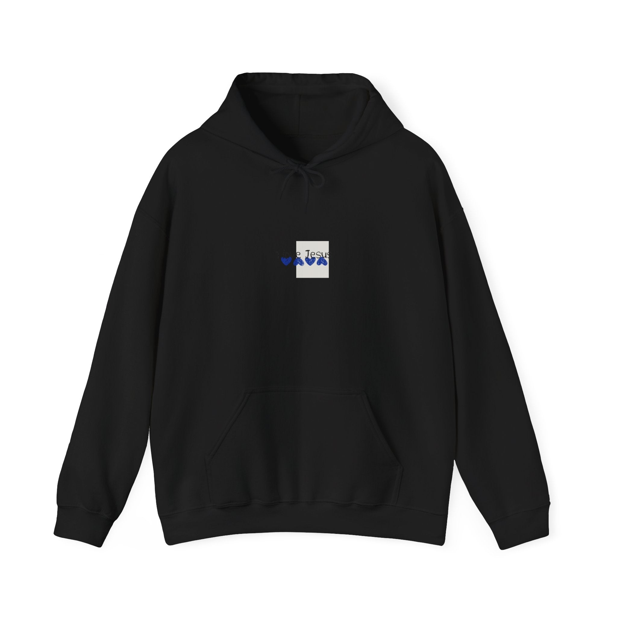 Blue Heart Poetry Hoodie — 'colton candee' Minimalist Graphic Pullover