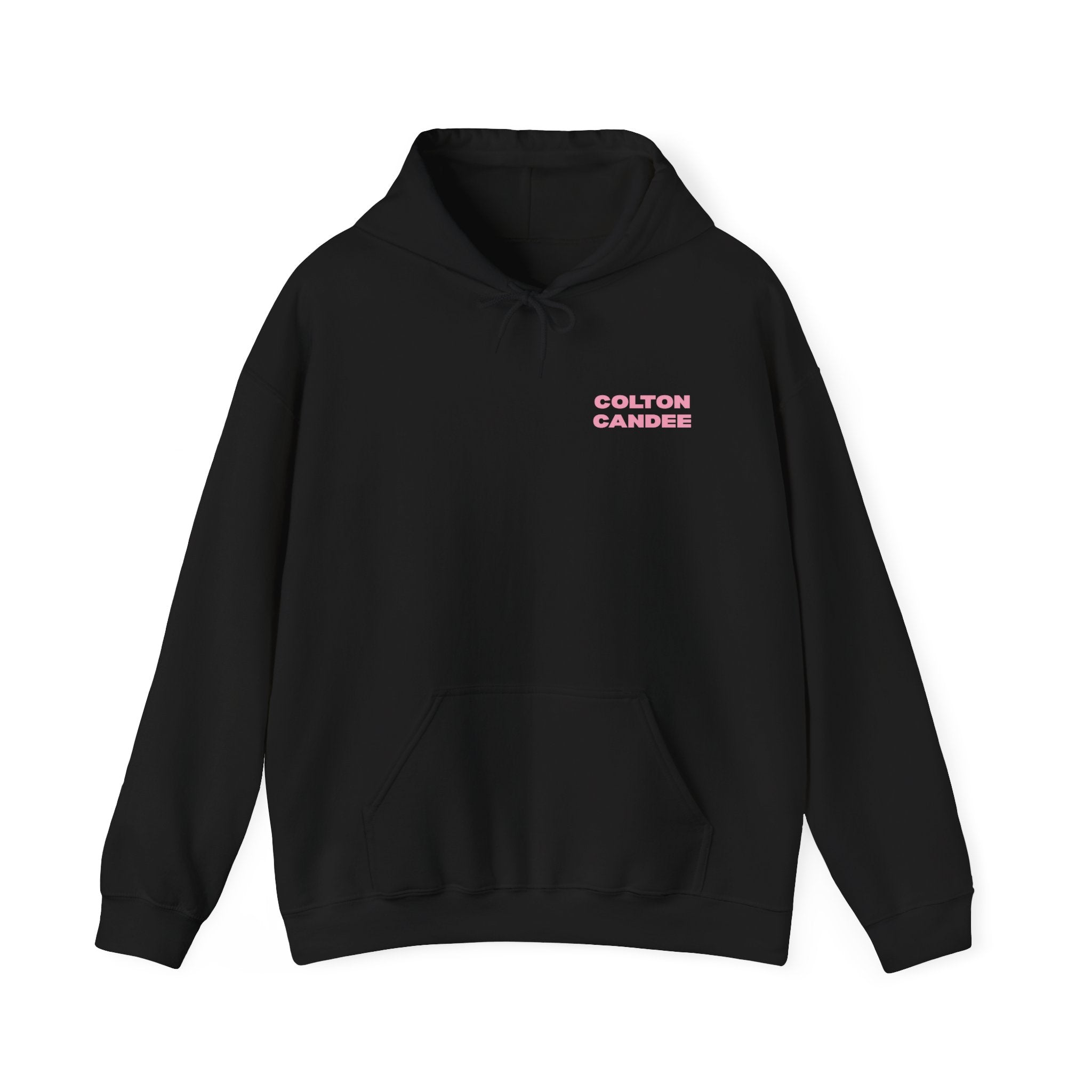 Colton Candee Hoodie | Pink Block Text Pullover