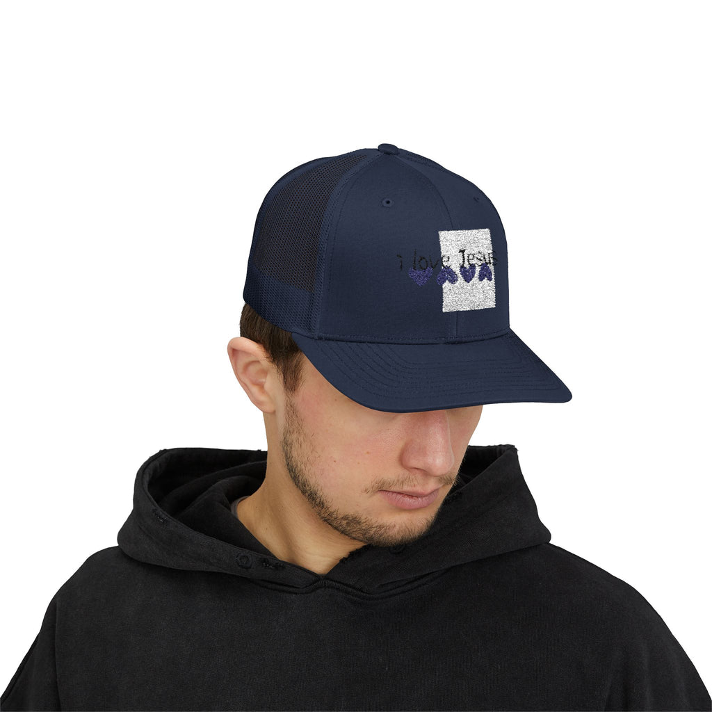 Jesus Wave Snapback Trucker Cap – Christian Mesh Hat