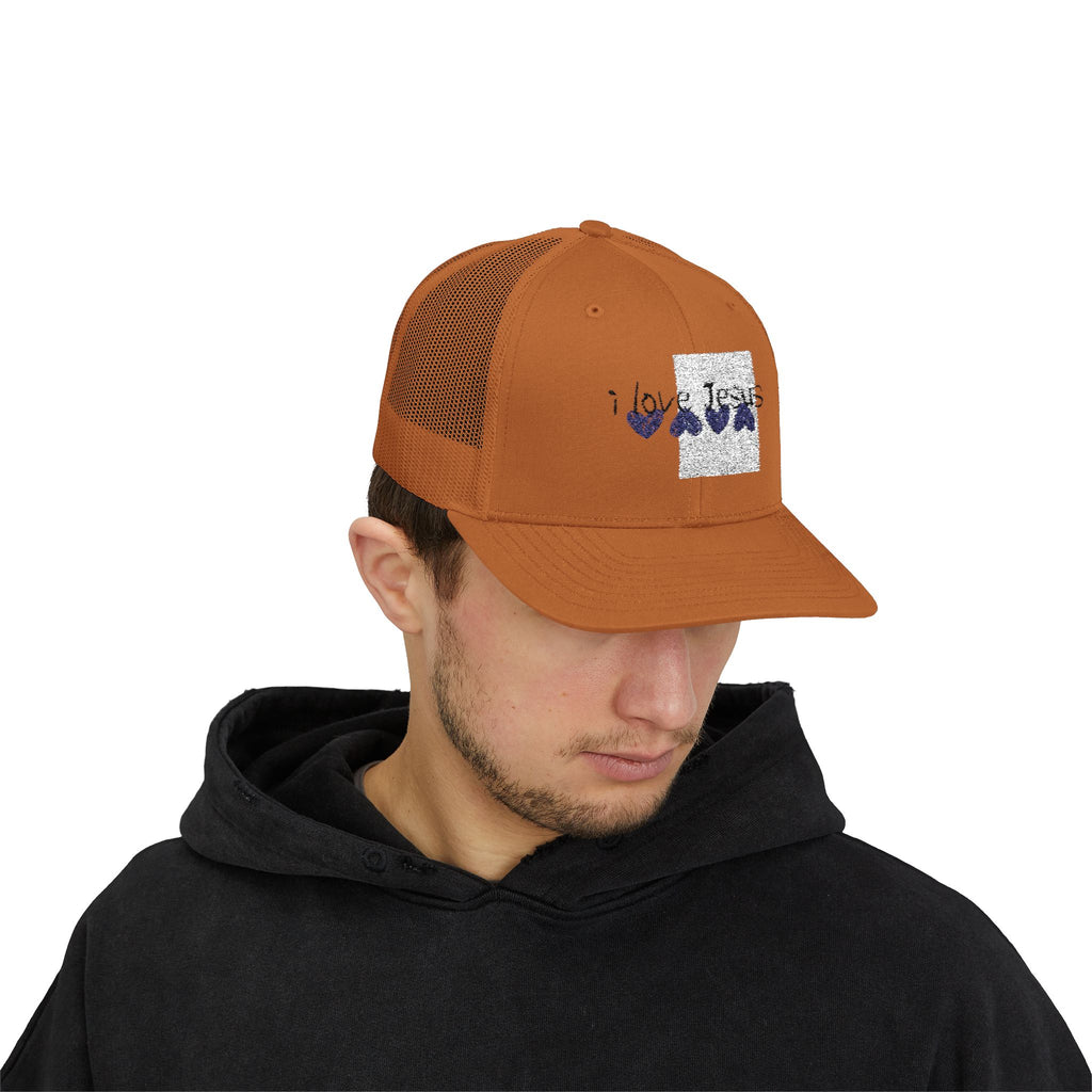 Jesus Wave Snapback Trucker Cap – Christian Mesh Hat