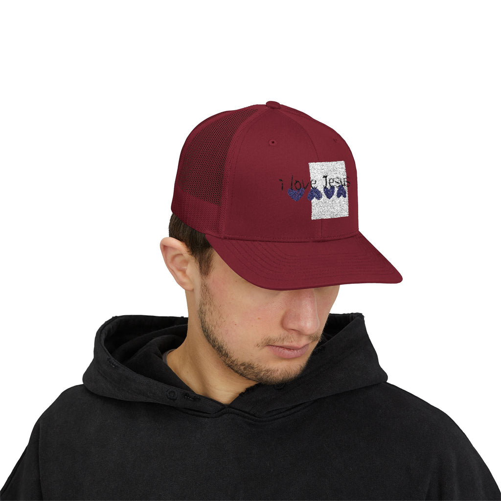 Jesus Wave Snapback Trucker Cap – Christian Mesh Hat